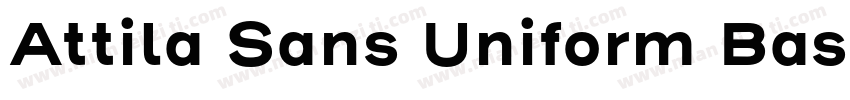 Attila Sans Uniform Basic Bold字体转换